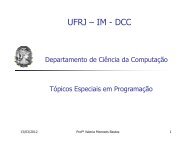 História do UNIX - DCC - UFRJ