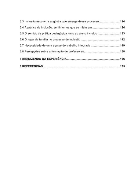 docência e inclusão: reflexões sobre a experiência de ser ... - UFSM