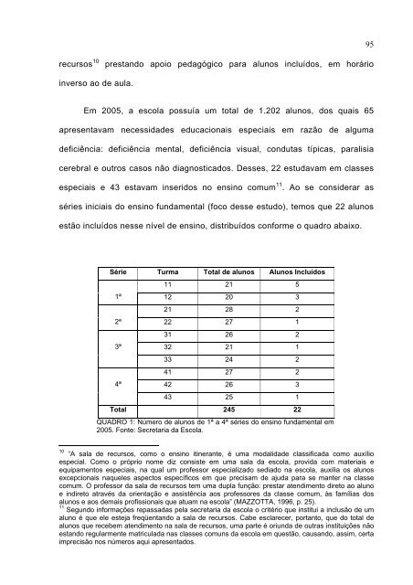 docência e inclusão: reflexões sobre a experiência de ser ... - UFSM