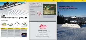 Leica Visual alpine - 3D Vermessungen AG