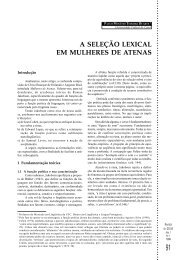 A SELEÇÃO LEXICAL EM MULHERES DE ATENAS - GELNE