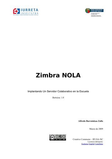 Zimbra NOLA - Iurreta GLHB Institutua