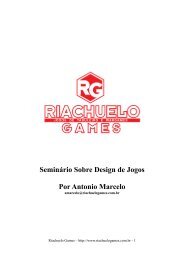 Seminário Sobre Design de Jogos Por Antonio ... - Riachuelo Games