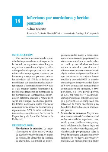 18. Infecciones por mordeduras y heridas punzantes - Asociación ...