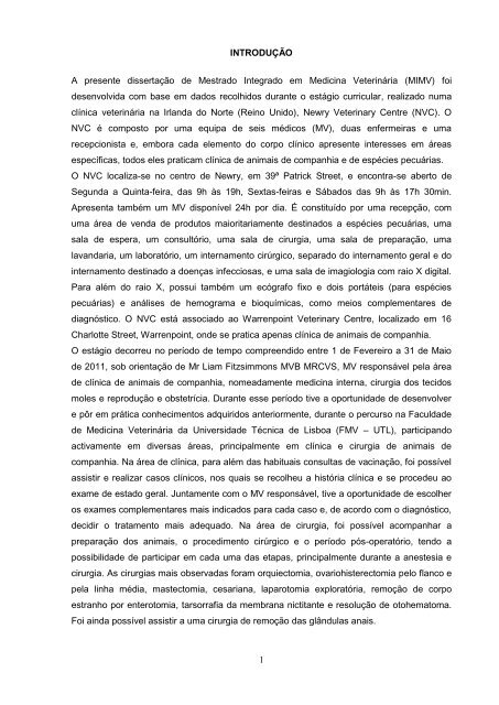 Estudo comparativo da ovariohisterectomia felina com incisao no ...