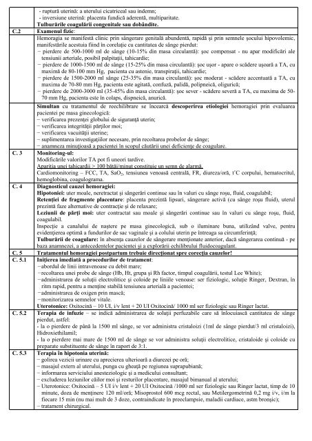 Protocol clinic standardizat „Hemoragia postpartum”