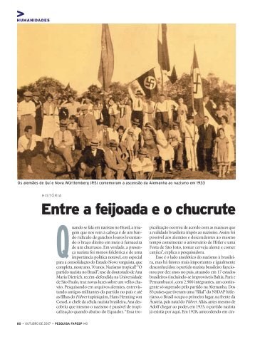 Entre a feijoada e o chucrute - Revista Pesquisa FAPESP