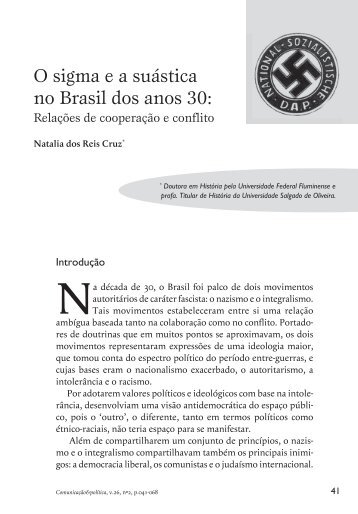O sigma ea suástica no Brasil dos anos 30 - Cebela