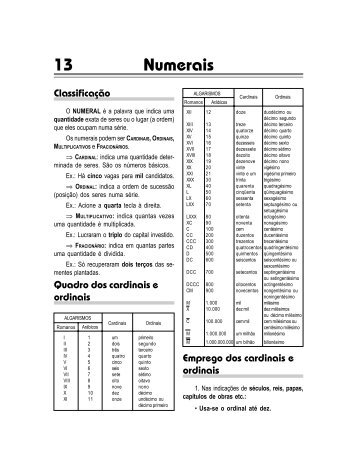 13 Numerais