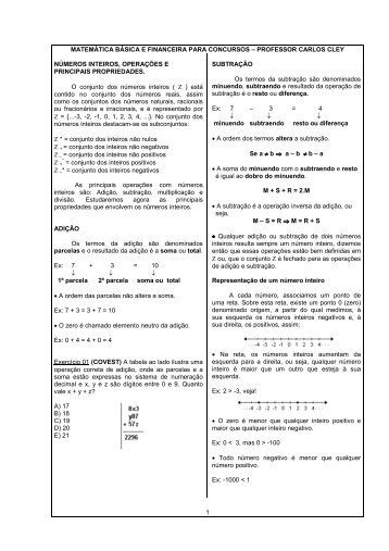 matemática básica e financeira - Engenharia de Produção - UNIVASF