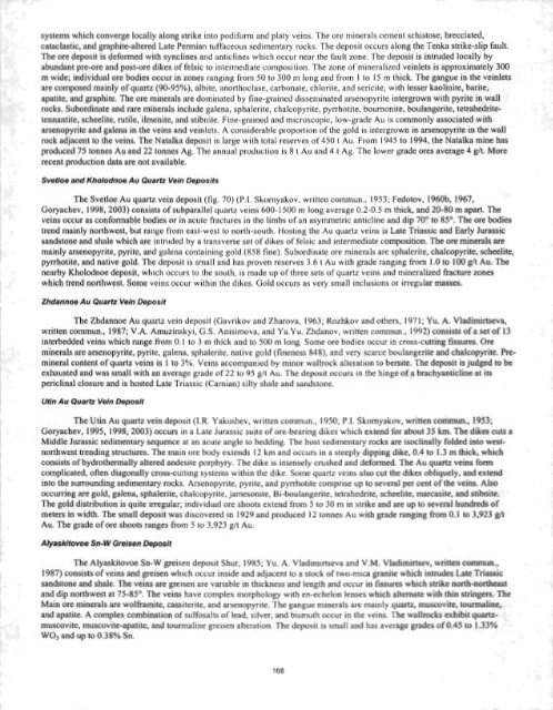 Metallogenesis and Tectonics of the Russian Far East, Alaska, and ...