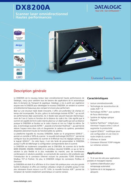 Scanner laser omnidirectionnel Hautes ... - Datalogic Automation