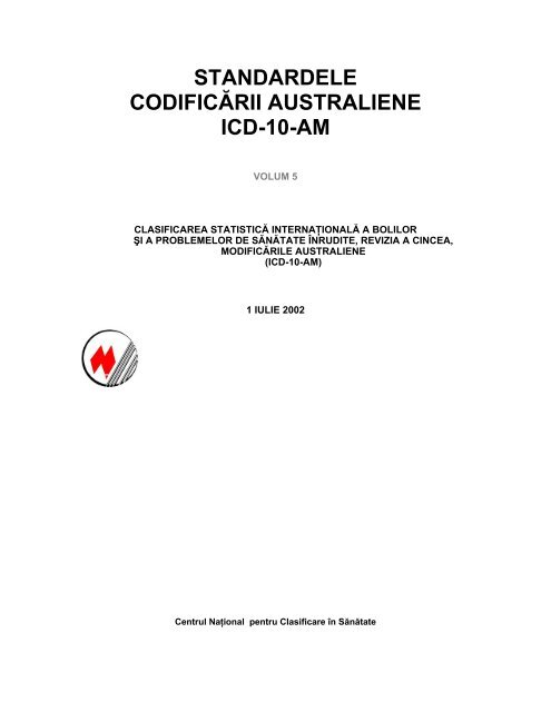 standardele codificării australiene icd-10-am - Cardiologie.ro