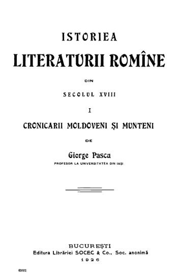 LITERATURII ROMiNE
