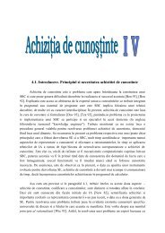 4.1. Introducere. Principiul si necesitatea achizitiei de cunostinte