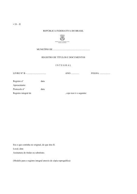 consolidação normativa notarial e registral - Tribunal de Justiça do ...