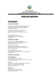 Lista de Cartórios - Tribunal de Justiça de Alagoas