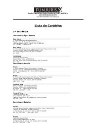 Lista de Cartórios