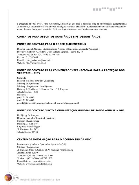 Notas Metodológicas - Ministério da Agricultura