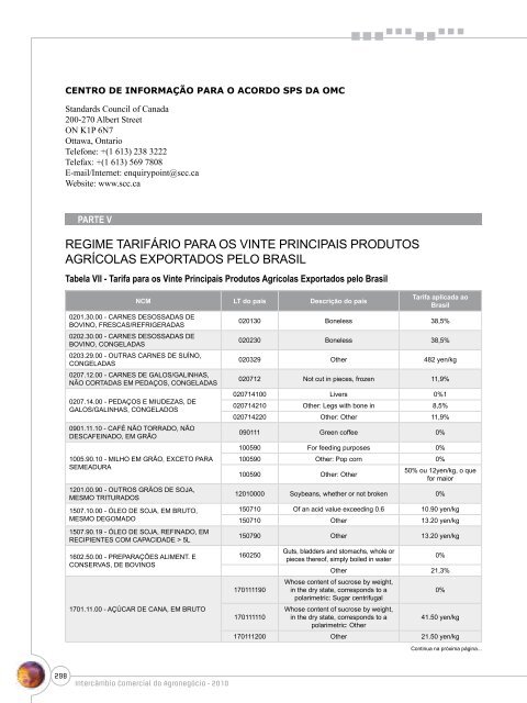 Notas Metodológicas - Ministério da Agricultura