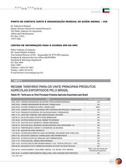 Notas Metodológicas - Ministério da Agricultura