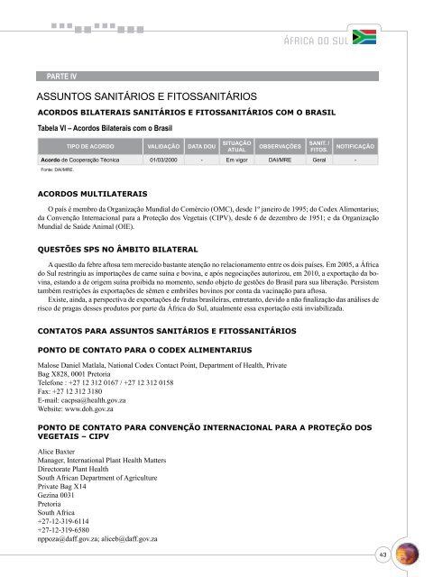 Notas Metodológicas - Ministério da Agricultura