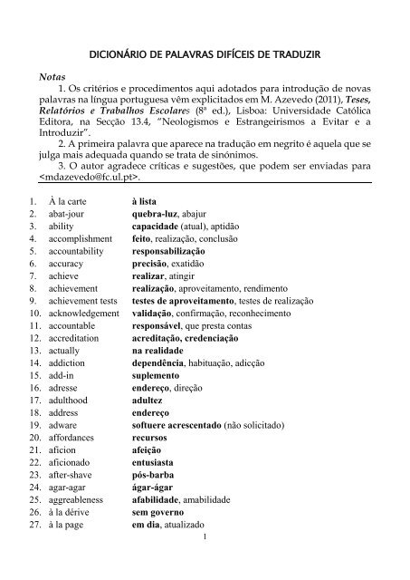 Palavras difíceis para o jogo da forca: lista com 180 palavras - Dicio,  Dicionário Online de Português