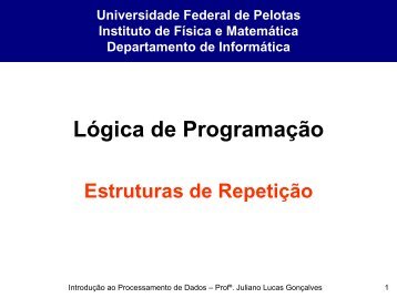 Lógica de Programação - Minerva.ufpel.tche.br - Universidade ...