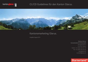 CI/CD Guidelines für den Kanton Glarus. Kantonsmarketing Glarus.