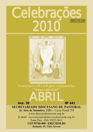 Celebrações 2010 - Diocese de Erexim