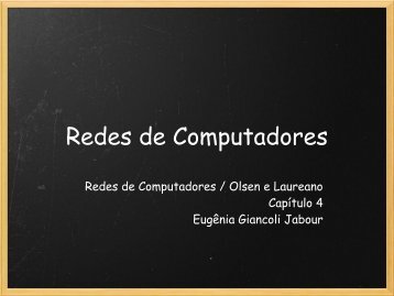 Capítulo 4 - Redes - Técnico - Eugênia Giancoli