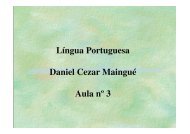 Língua Portuguesa Daniel Cezar Maingué Aula nº 3 - Fempar