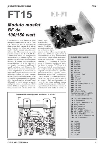 7100-FT15K - Futura Elettronica