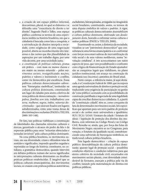 Edição completa - Revista de Ciências Sociais