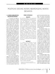Políticas sociais: novas abordagens, novos desafios - Revista de ...