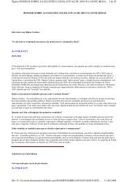 dossier sobre as eleições legislativas de 2004 na guiné-bissau