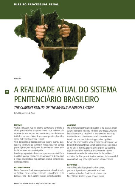 A REALIDADE ATUAL DO SISTEMA PENITENCIÁRIO BRASILEIRO