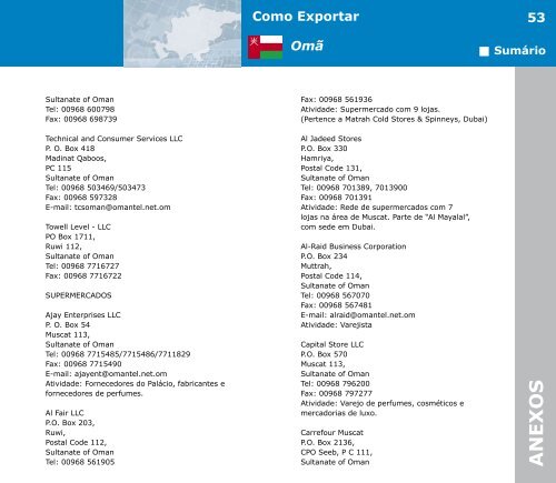 Como Exportar Omã - BrasilGlobalNet