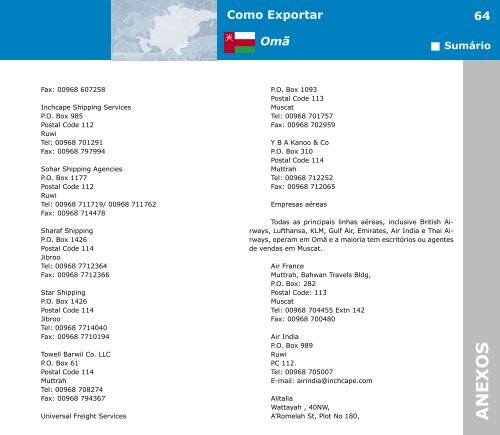 Como Exportar Omã - BrasilGlobalNet