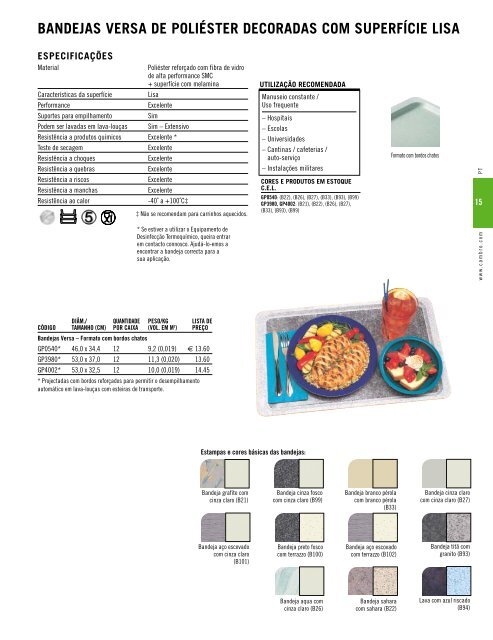 catálogo de productos 2006 - Cambro Manufacturing Company