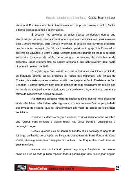 Cultura, Esporte e Lazer - Assembleia Legislativa do Estado de São ...