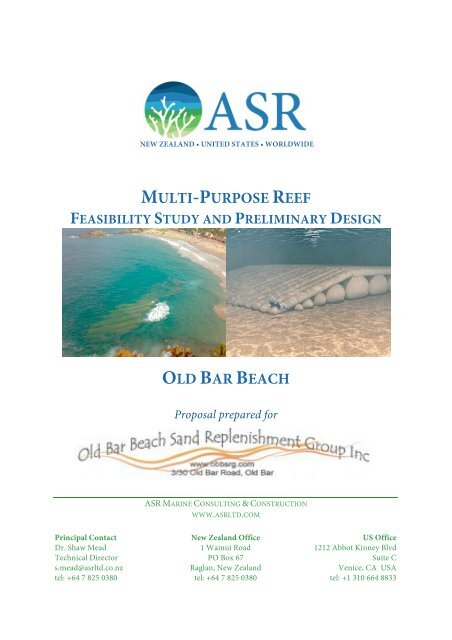 Old Bar Proposal - Old Bar Beach Sand Replenishment Group Inc.