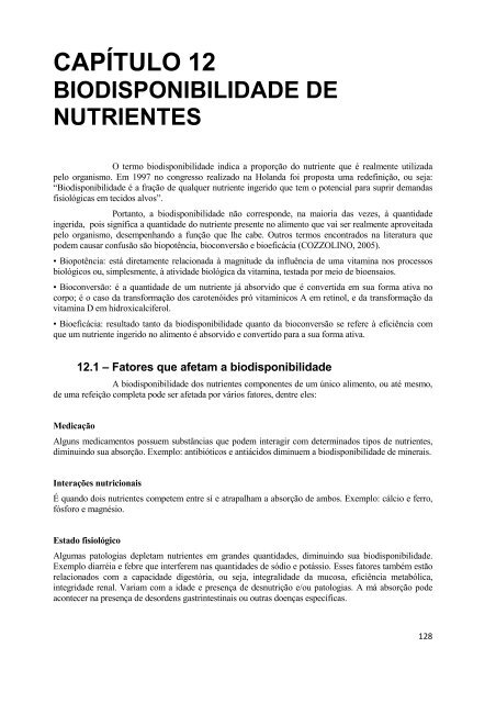 Tecnologia de Alimentos v1 - Ambiente Virtual de Aprendizagem