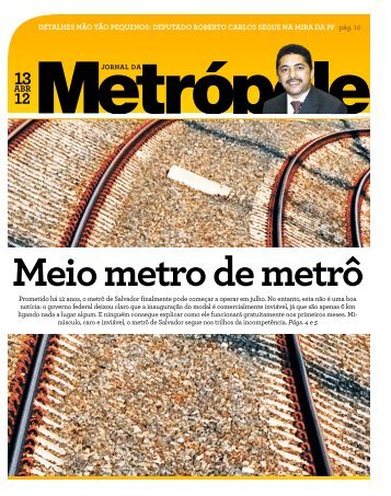 Jornal da Metrópole desta semana