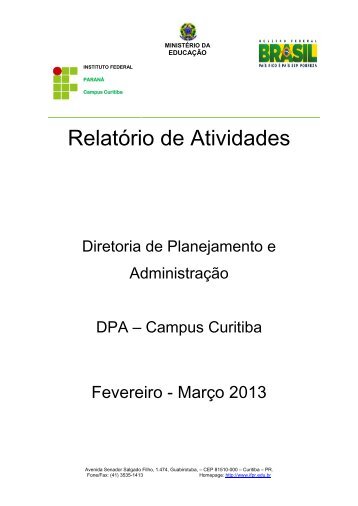 Fevereiro-Março - Câmpus Curitiba - IFPR