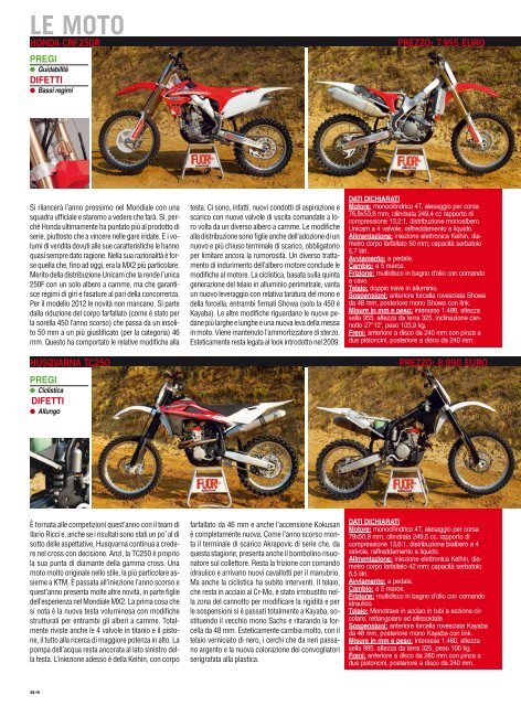 SS COMPARATIVA 250 4T 2012 - GTMOTOCROSS.cz