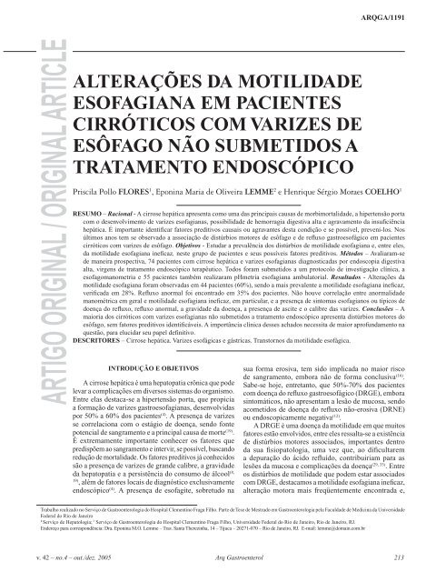 ARTIGO ORIGINAL / ORIGINAL ARTICLE - Artigo Científico