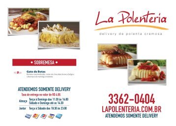 download do cardápio (pdf) - La Polenteria Delivery de Polenta ...