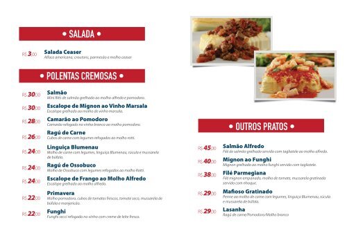 download do cardápio (pdf) - La Polenteria Delivery de Polenta ...