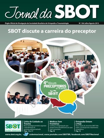 SBOT discute a carreira do preceptor - Sociedade Brasileira de ...